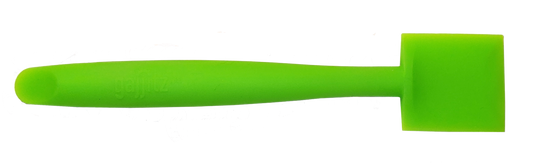 Green CatSpat cat food scraper