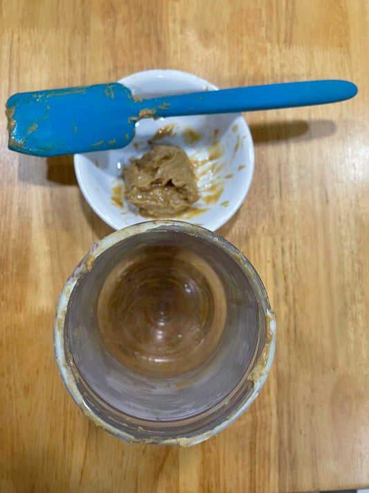Silicone Scraper/Spatula – Scrape&Save PB – Flexible Kitchen Scraper for Hard-To-Get-At Jars, Such as Peanut Butter