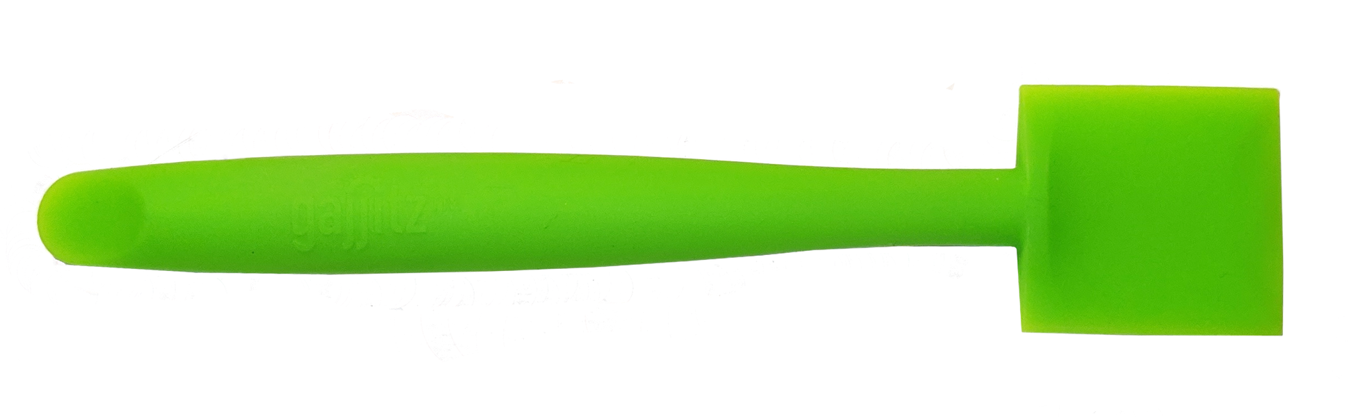 Green CatSpat cat food scraper